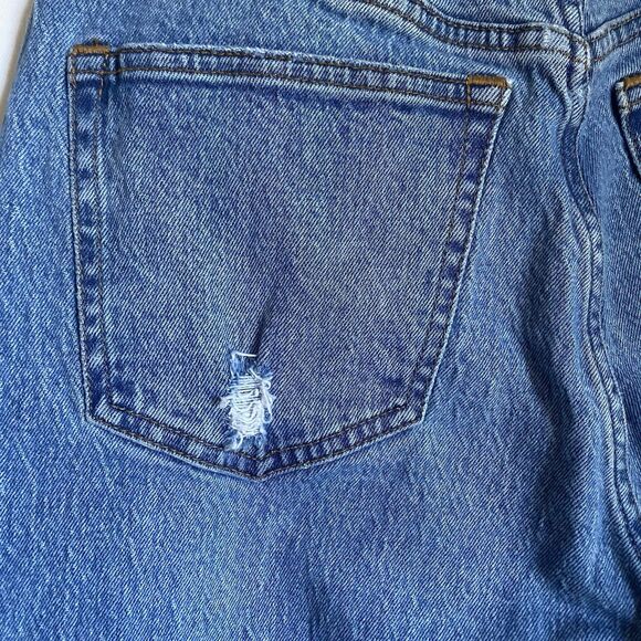 Abercrombie Fitch The 90's Baggy Jeans Women 27 Blue Ultra High Rise Distressed - Picture 14 of 14